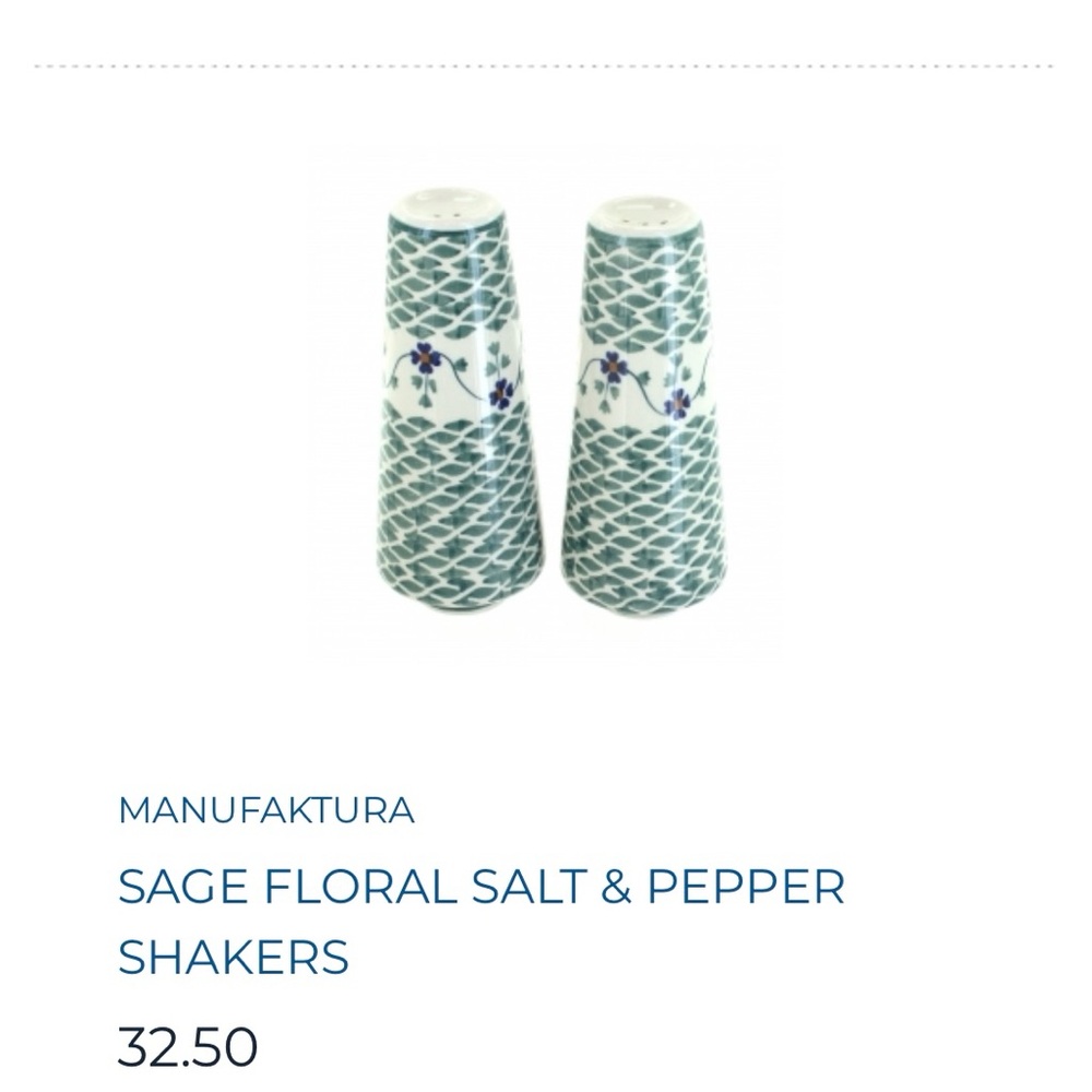 Polish Pottery salt and pepper shakers